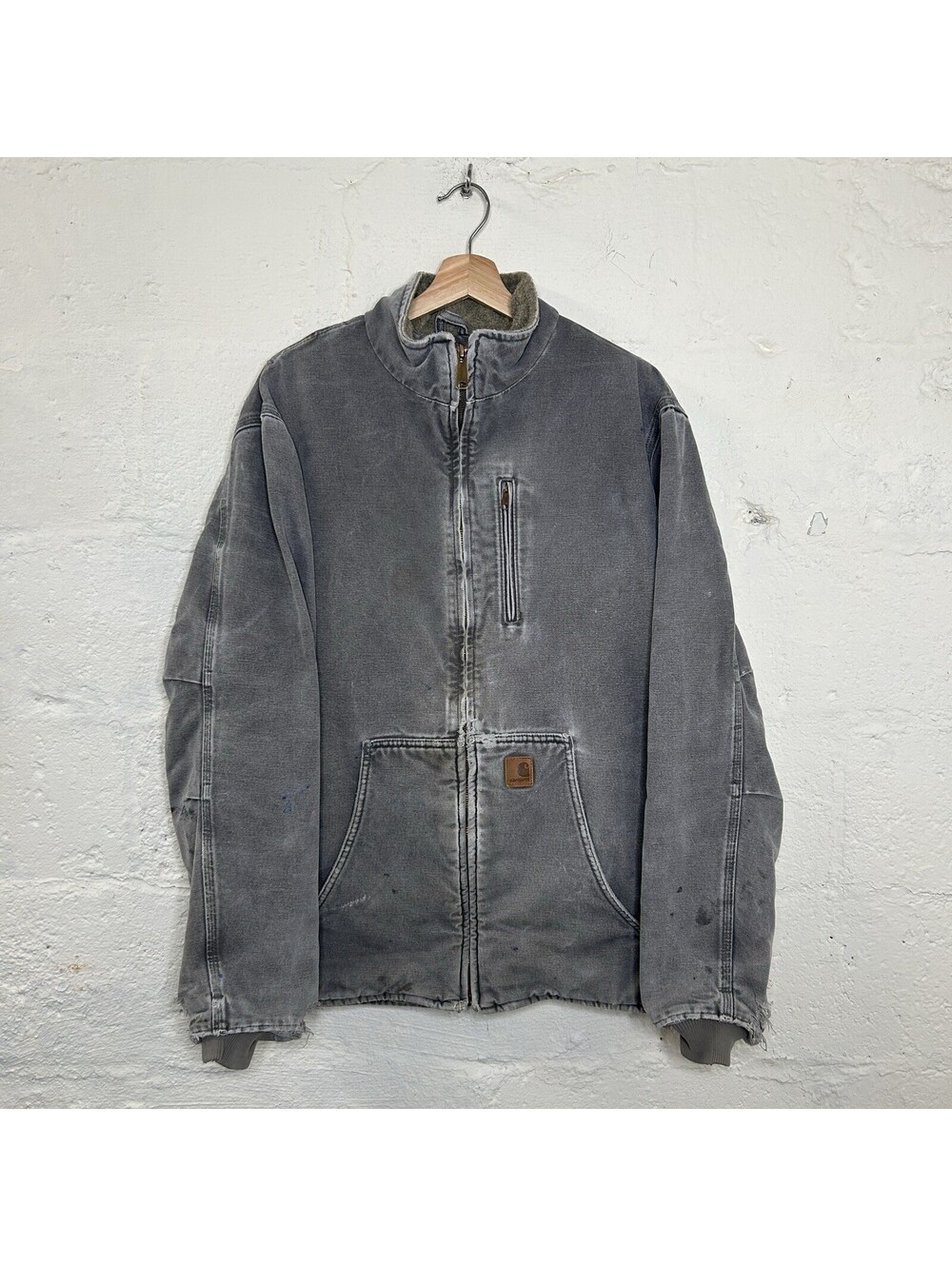 Carhartt Sandstone Sherpa-Lined Muskegon Jacket “Gray”